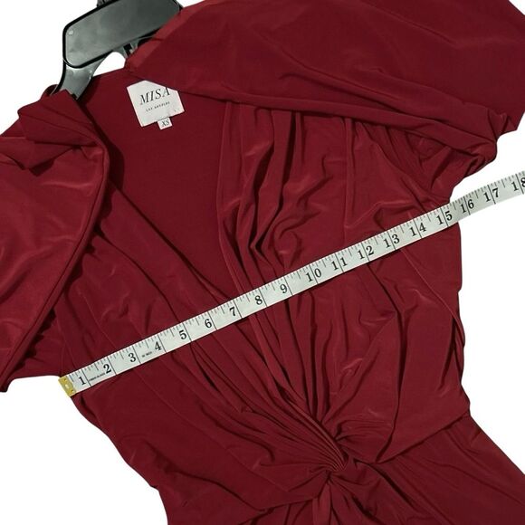 MISA LOS ANGELES Bell Sleeve Twist Front Teget Mini Dress - Picture 8 of 15